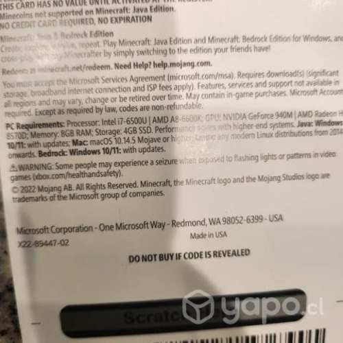 Minecraft PC Java y Bedrock Edition