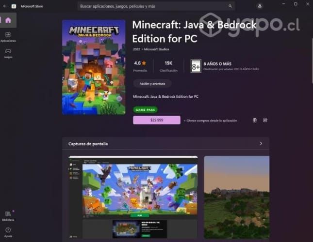 Minecraft PC Java y Bedrock Edition