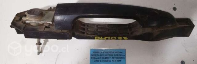 Manilla Exterior Negra Puerta Delantera Derecha De