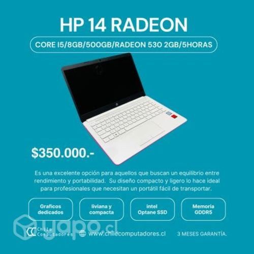 HP 14 Core i5 graficos dedicados ssd