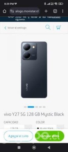 Permuto Celular vivo Y27 5g nuevo