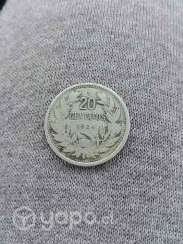 Moneda de 20 Centavos 1924