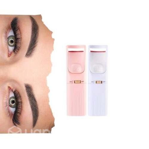 Rizador De Pestañas Eléctrico Recargable Rosa y Bl