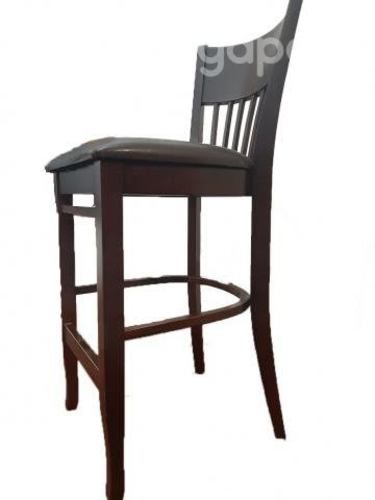 2 sillas altas para bar de madera