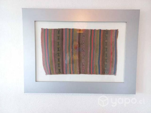 Cuadro telar marco plateado