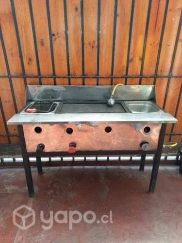 Freidora baño maría y plancha