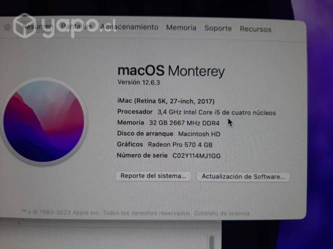 Apple iMac Apple Retina 5K 27'' 32 Gb i5 3.4GHz