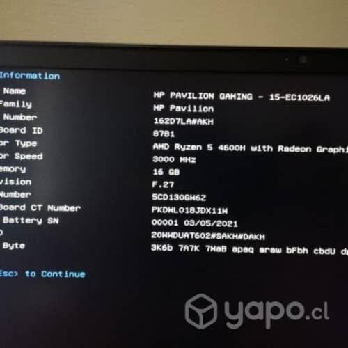 HP Pavilion AMD Ryzen 5 4600H / 16 GB Ram / 1TB SS