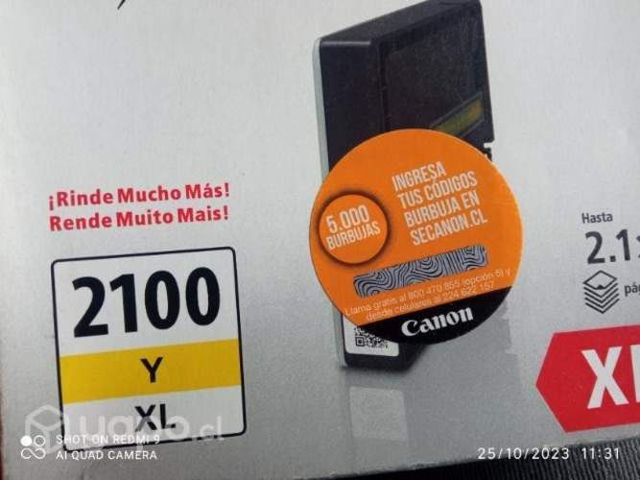 Packs de tintas canon 2100xxl colores originales d