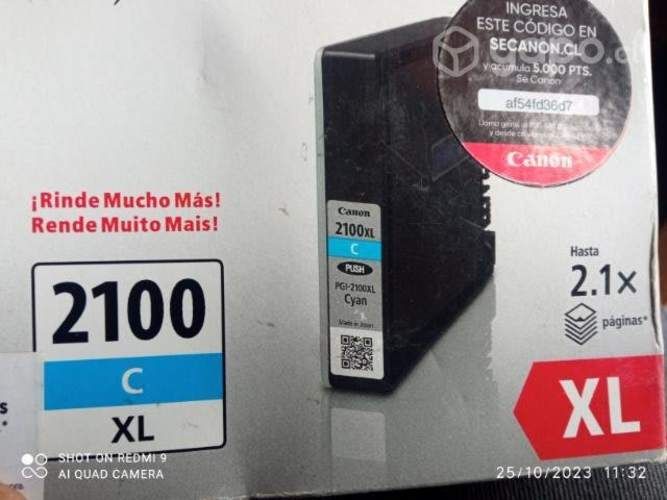 Packs de tintas canon 2100xxl colores originales d