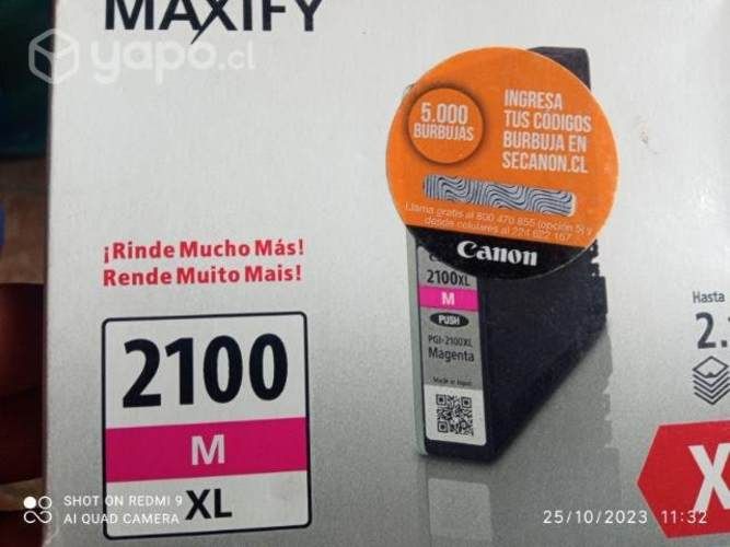 Packs de tintas canon 2100xxl colores originales d