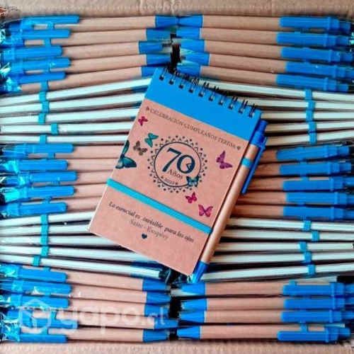 Pack Libretas Ecológicas personalizadas 50u