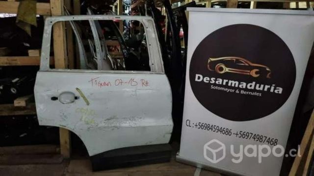 Puerta trasera tiguan 2007 a 2015 rh 1.4