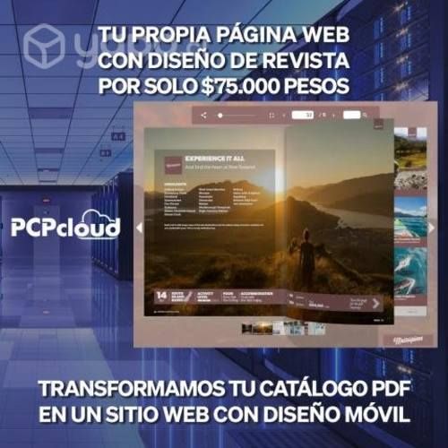 Diseño página web catálogo revista