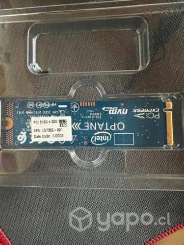 SSD 512GB + 32GB Intel Optane m.2 notebook