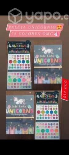 Paleta de sombras unicornio