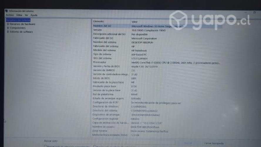 Notebook HP Core i7 modificado usado