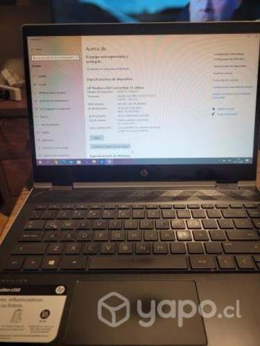 notebook HP pavilion x360 touch