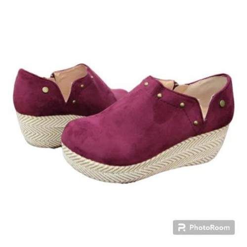 Panchitas de gamuza color Burdeo