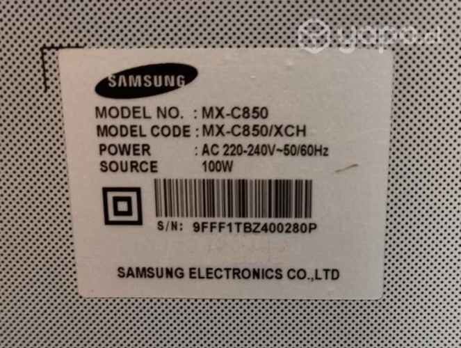 Sistema de audio samsung mx-c850