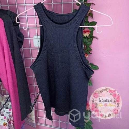 Crop Top Sin Mangas (Largo)