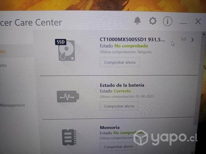 Acer Nitro 5 pc gamer usado precio conversable