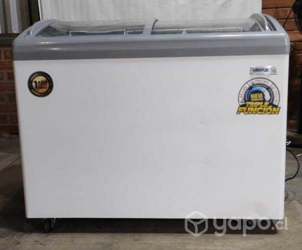 Conservadora triple función tapa de vidrio curvo c