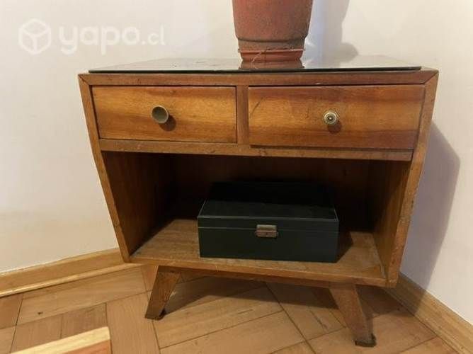 Velador madera vintage