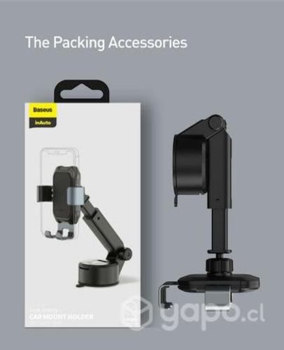 Soporte de celular para auto con ventosa Baseus