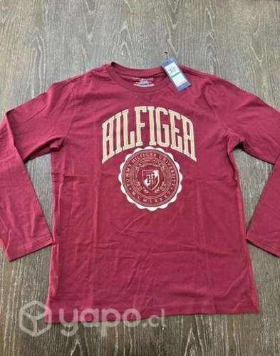 Polera tommy hilfiger manga larga talla l niño