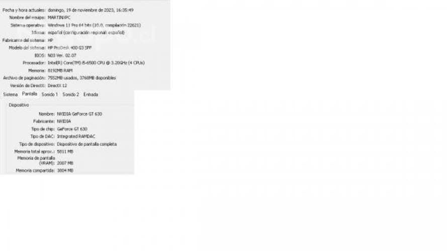 PC ESCRITORIO 8 RAM + Tarjeta grafica y pantalla