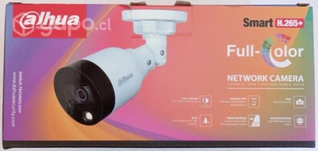 Camara Ip Seguridad Dahua Full Color Bullet 2mpPoE