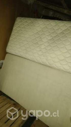 Cama 1 plaza base y colchón