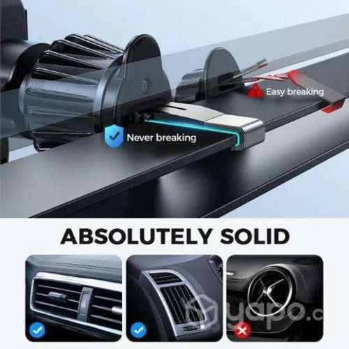 Soporte de celular para auto con carga inalambrica