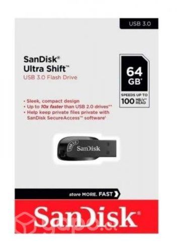 Pendrive sandisk 64gb usb 3.0 ultra shift