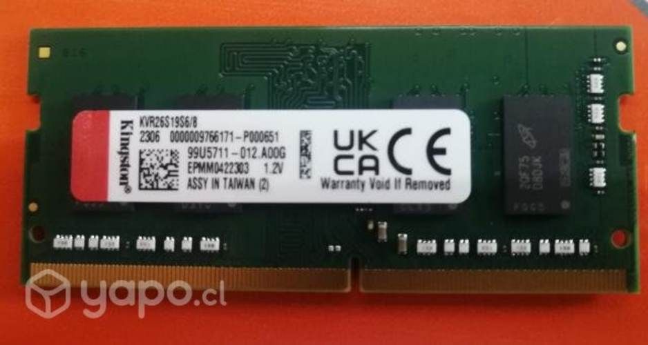 Memoria notebook 8GB