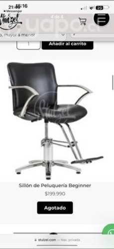 silla de peluquería en excelente estado