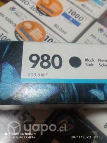Tinta HP 980 black original de alta