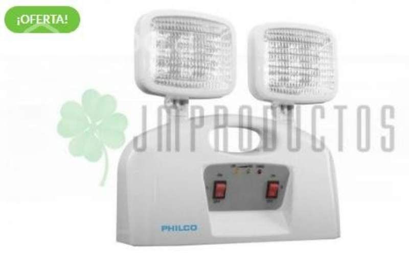Lampara De Emergencia Led 2 Focos Philco Certifica