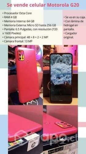Motorola g20 64gb rosa