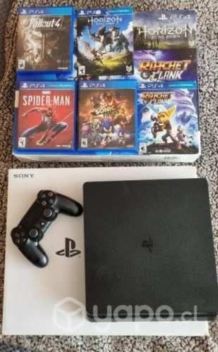 Ps4 Slim con 5 juegos
