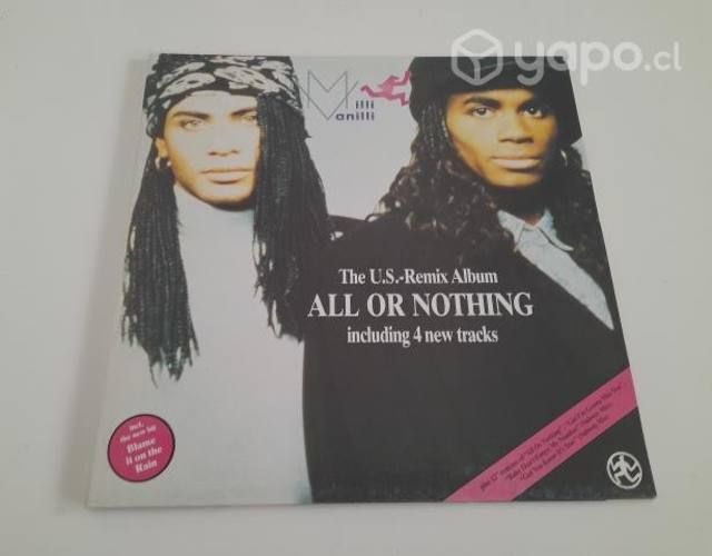 Vinilo Milli Vaniili &quot;The US Remix Album&quot; 1989