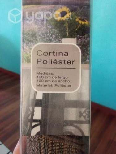 Cortina de poliéster 1mtx1mt color cafe