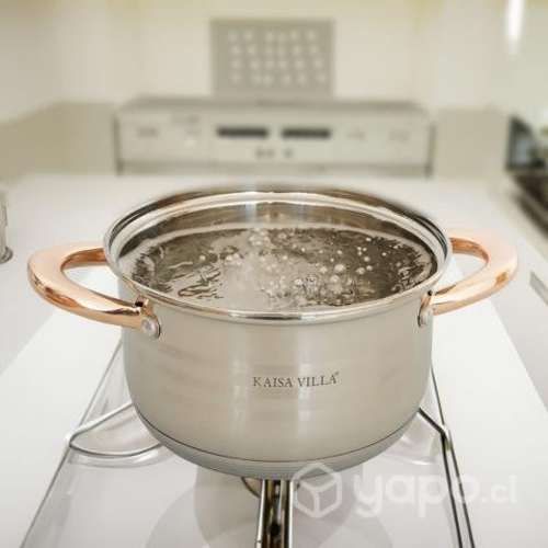 Bateria de cocina ollas en acero quirurgico Kaisa