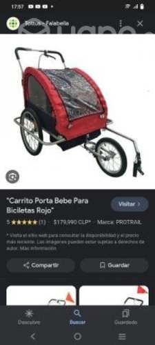 Bicicleta carrito porta bebe o mercaderia