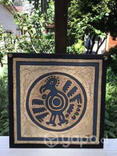 Cuadro rústico artesanal del norte Chile