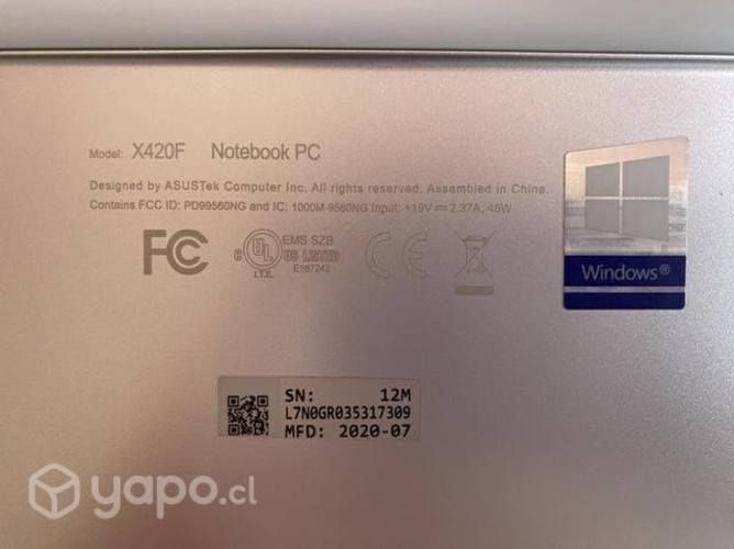 Notebokk Asus X420F
