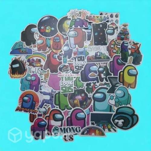 50 stickers Among Us