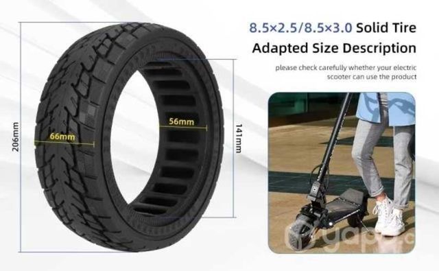 Neumatico rigido Scooter Dualtron y Speedway