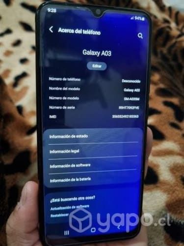 Samsung galaxy A03